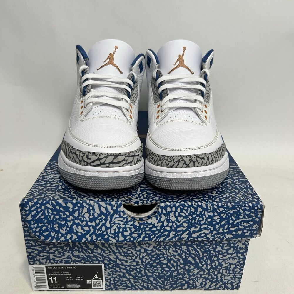 Nike Air Jordan 3 Retro “Wizards/Blue White Copper” 2024 - Picture 2 of 8